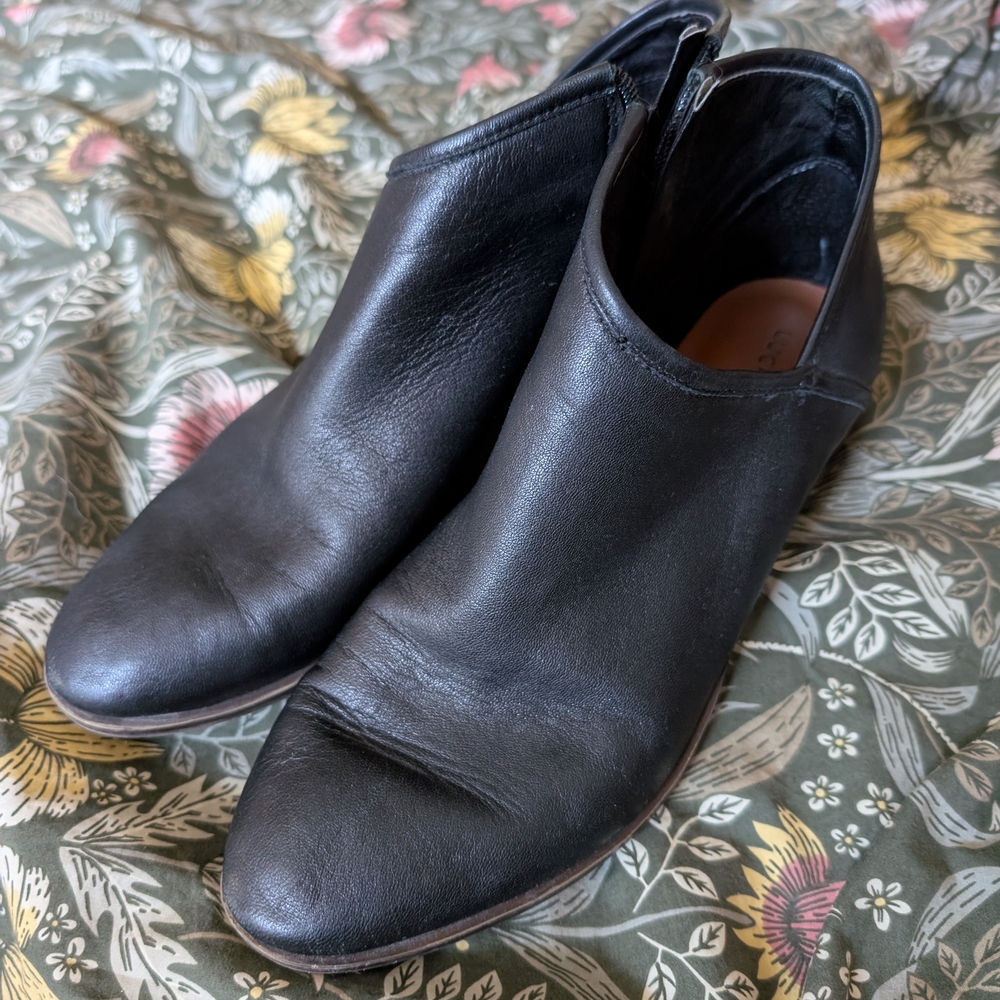 Black Leather Boots lucky brand